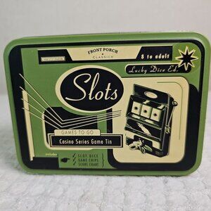 Vintage Front Porch Classics SLOTS Games To Go w/ Metal Travel Tin, Instructions